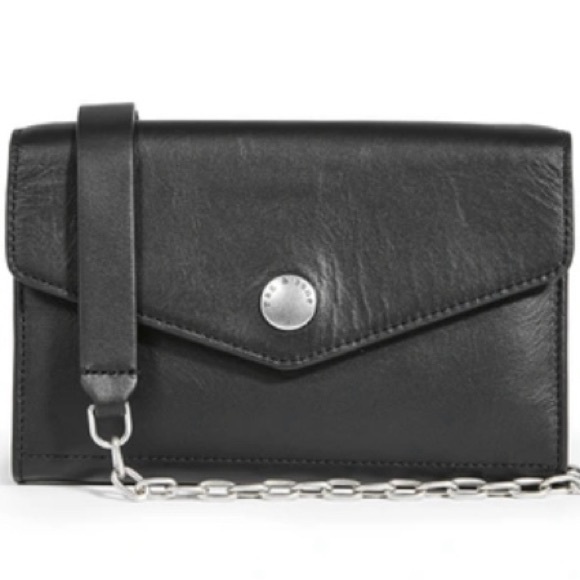 rag & bone Handbags - NWOT RAG & BONE Women’s ATLAS Leather Wallet On A Chain Minimalist Premium Brand